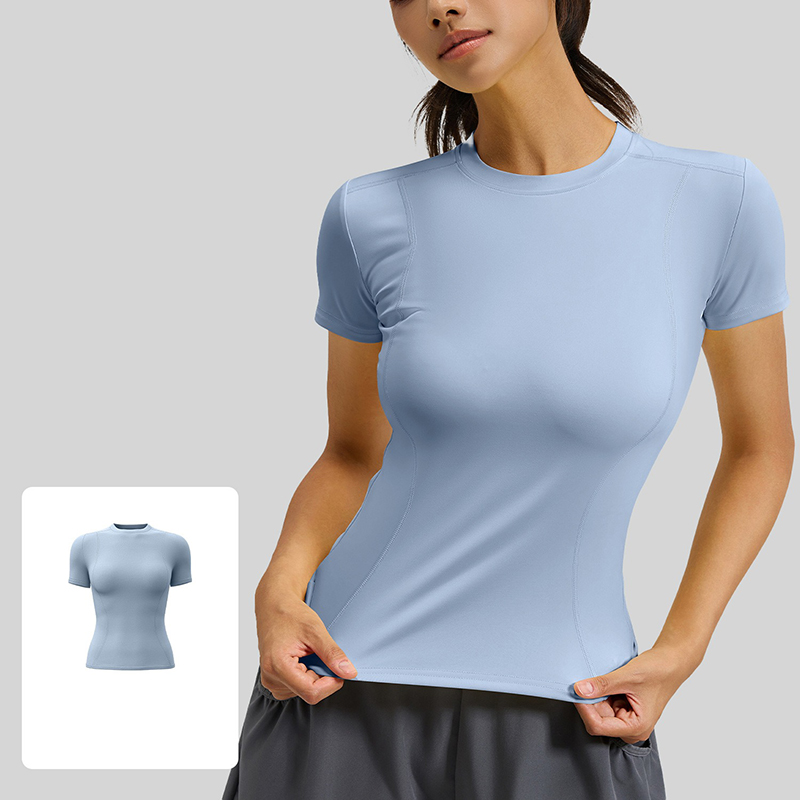 Women Slim Fit Yoga T-Shirt Qu - огляд і ціна T Shirt Tight Fit