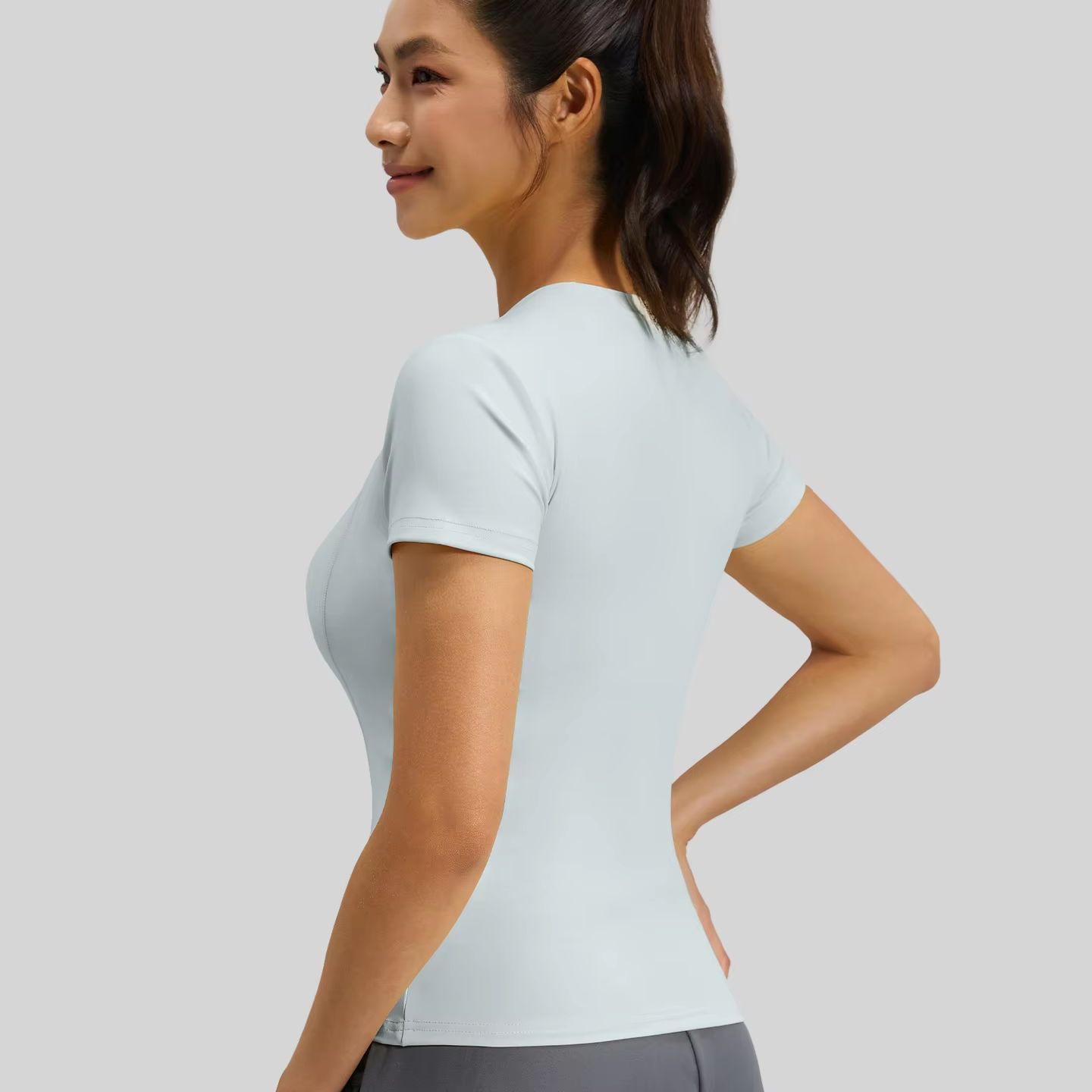 Women Slim Fit Yoga T-Shirt Qu - огляд і ціна T Shirt Tight Fit