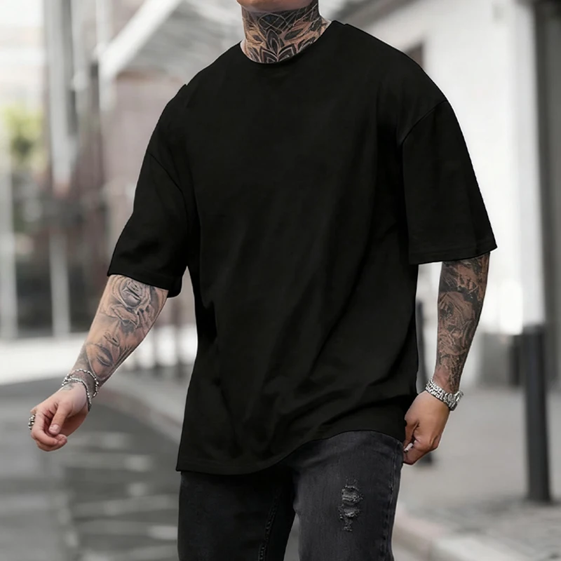Black 450g Heavyweight Cotton  - огляд і ціна Undershirt Crew Neck