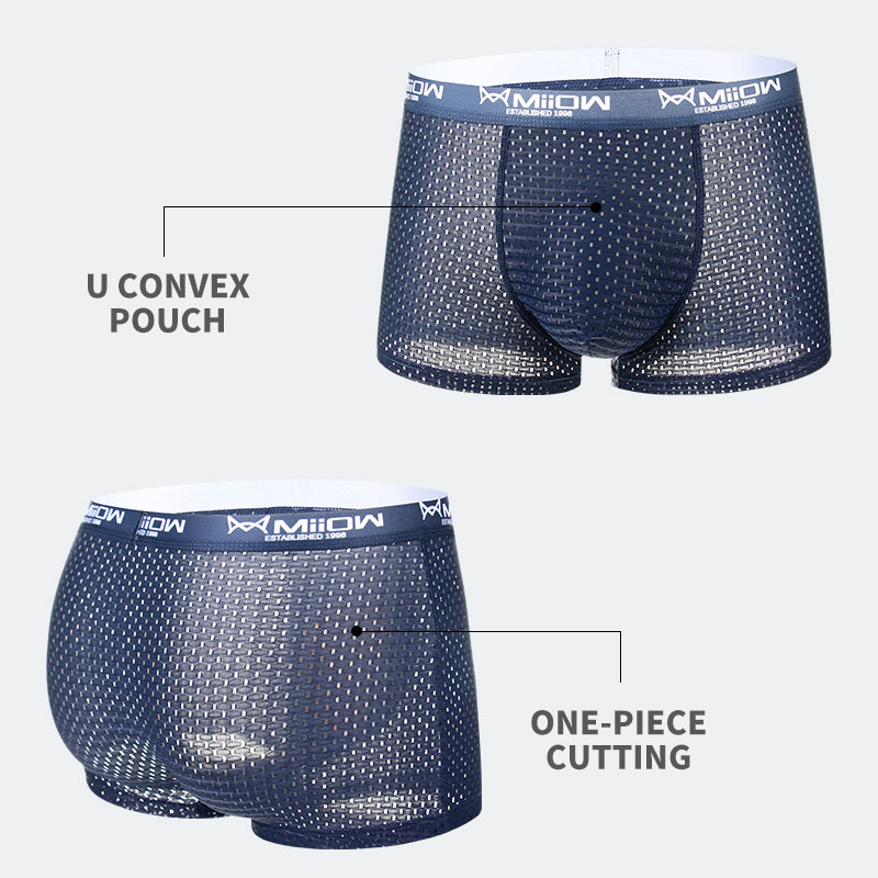 MiiOW 4Pcs Ice Silk Men Underw - огляд і ціна Boxer Shorts Modal