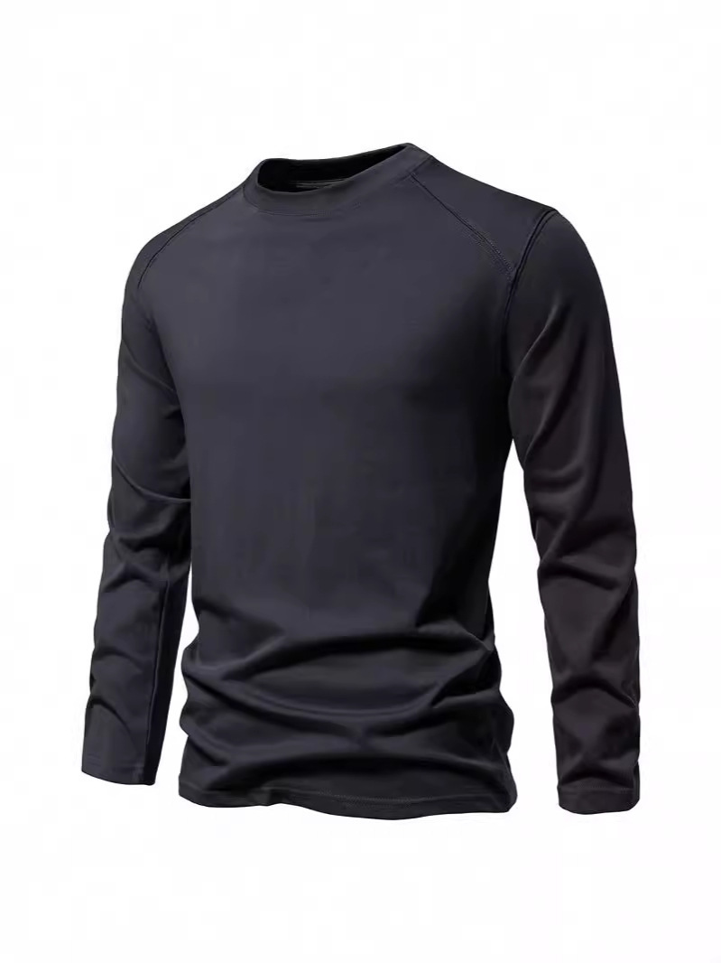 American Men's Long Sleeve T-S - огляд і ціна Undershirt Crew Neck