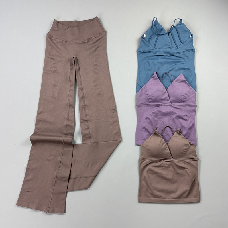 2Pcs Women Seamless Yoga Worko - огляд і ціна Suspender Tank Top
