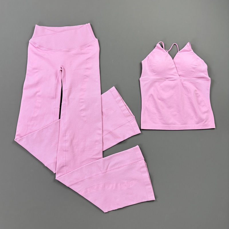 2Pcs Women Seamless Yoga Worko - огляд і ціна Suspender Tank Top