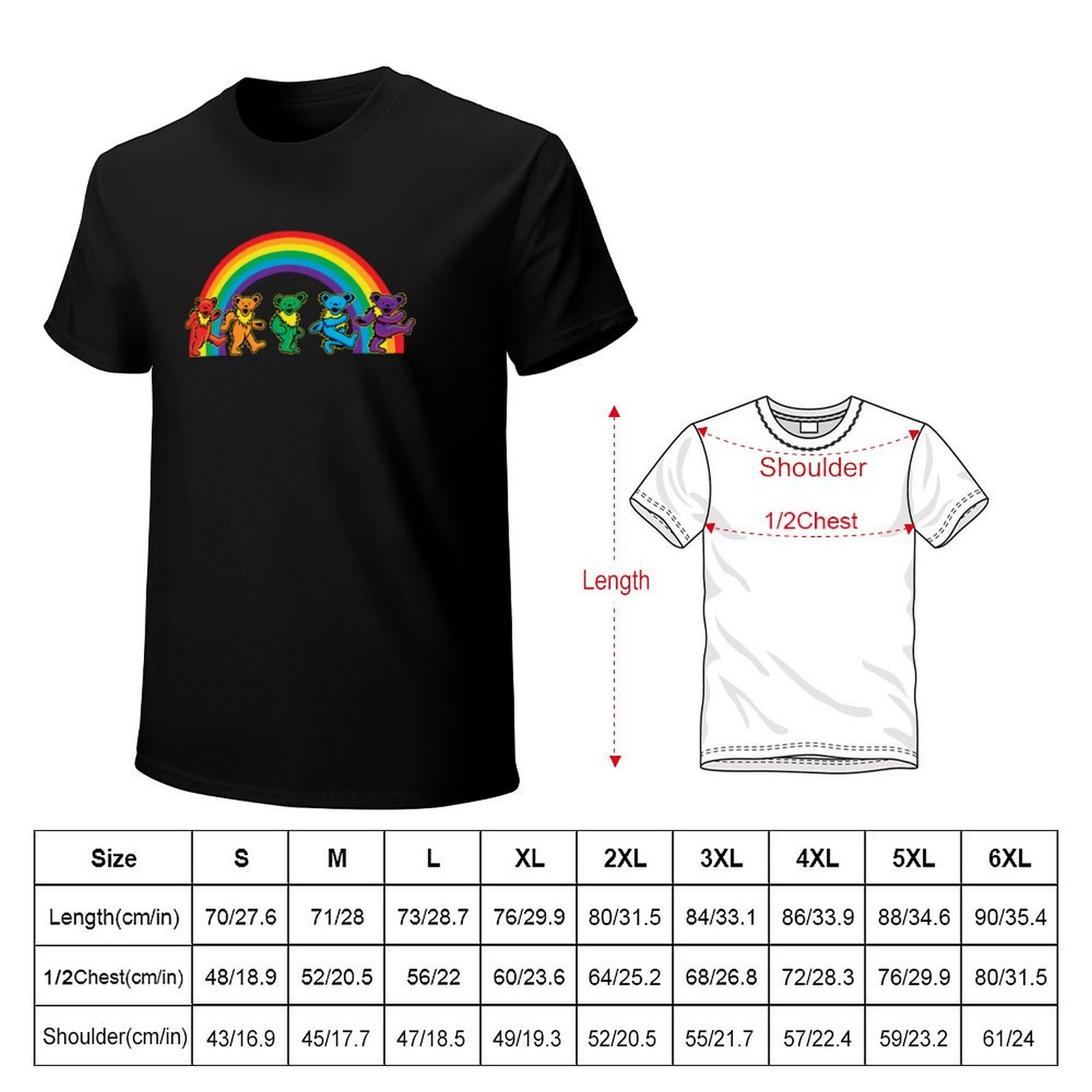 Walking bears under the rainbo - огляд і ціна Undershirt Crew Neck